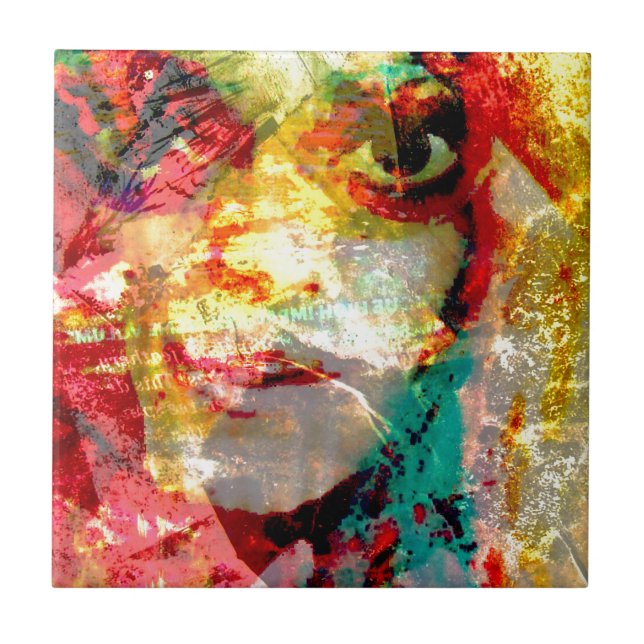 lady ceramic tile (Front)