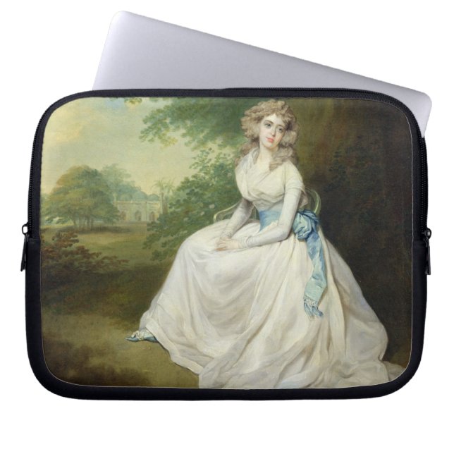 Lady Chambers, c.1789 (oil on canvas) Laptop Sleeve (Front)