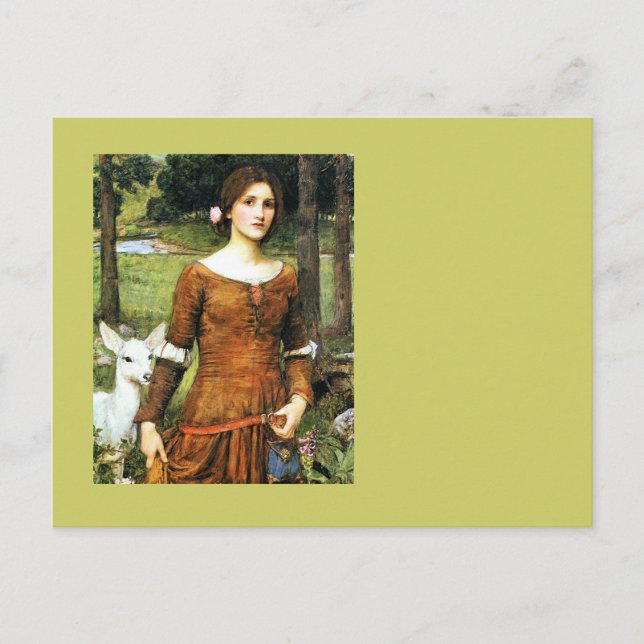 Lady Clare and the Fawn Postcard (Front)