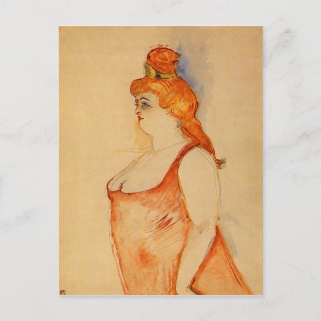 Lady Cocyte by Toulouse-Lautrec Postcard (Front)