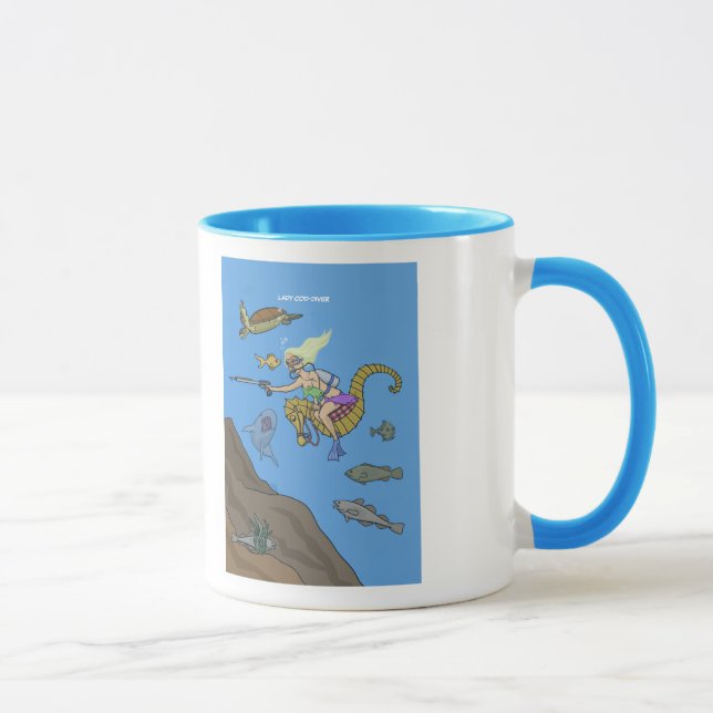 Lady Cod-Diver Mug (Right)