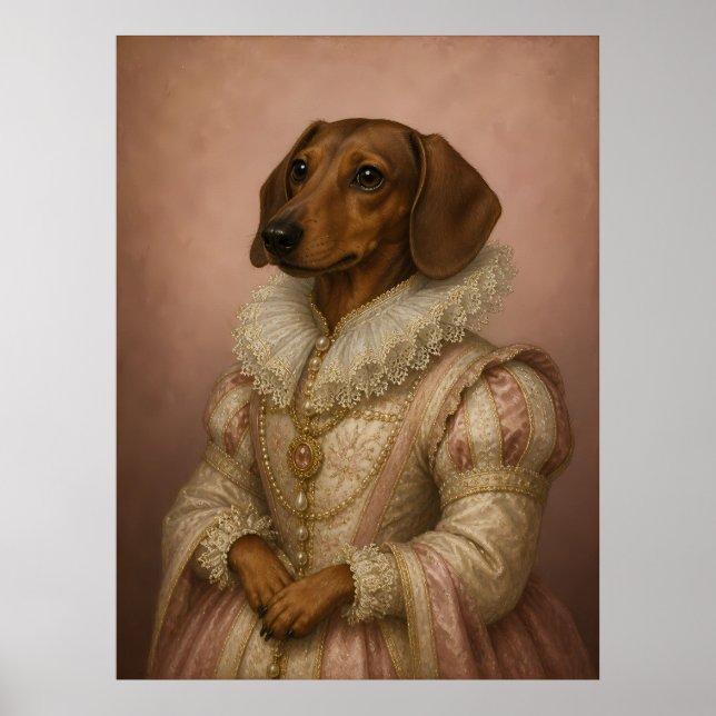 Lady Dachshund Poster (Front)