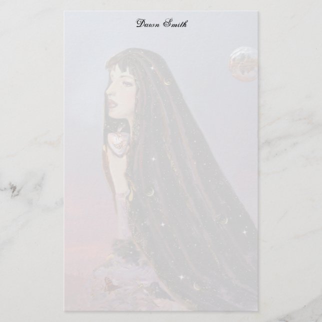 Lady Dawn Letter Paper! Stationery (Front)