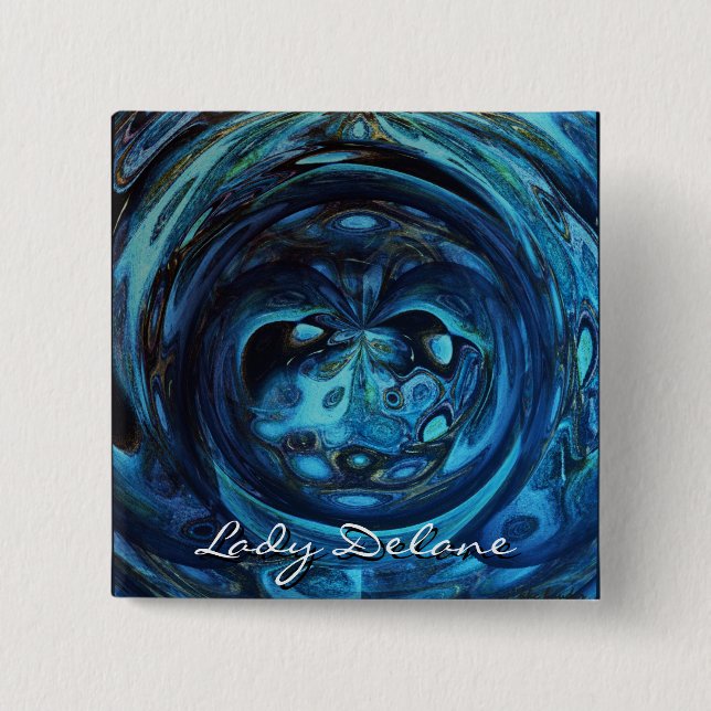 Lady Delane 15 Cm Square Badge (Front)