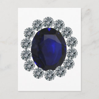 Lady Diana Engagement Ring Announcement Postcard