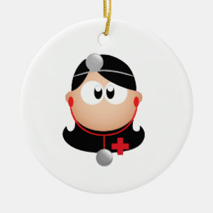 Lady Doctor Ceramic Ornament