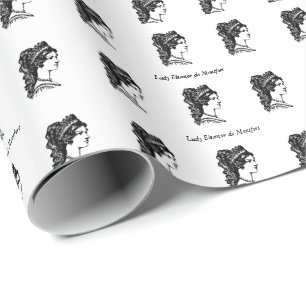 Lady Eleanor Mediaeval Fantasy Wedding Wrapping Paper