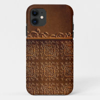 Lady Embossed Leather