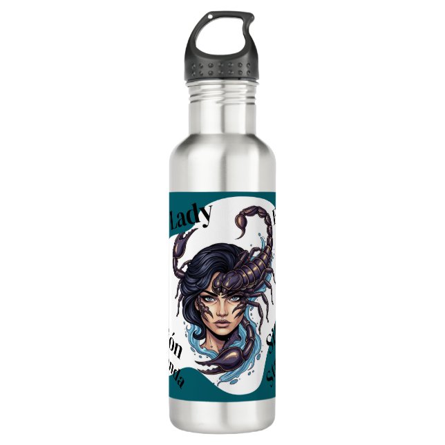 Lady Escorpio Water Bottle (Front)