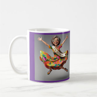 " LADY FINALLY RETIRED " COFFEE MUG