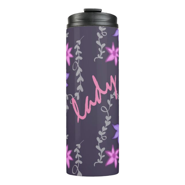 lady flowe thermal tumbler (Front)