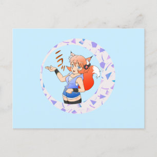 Lady Fox Postcard