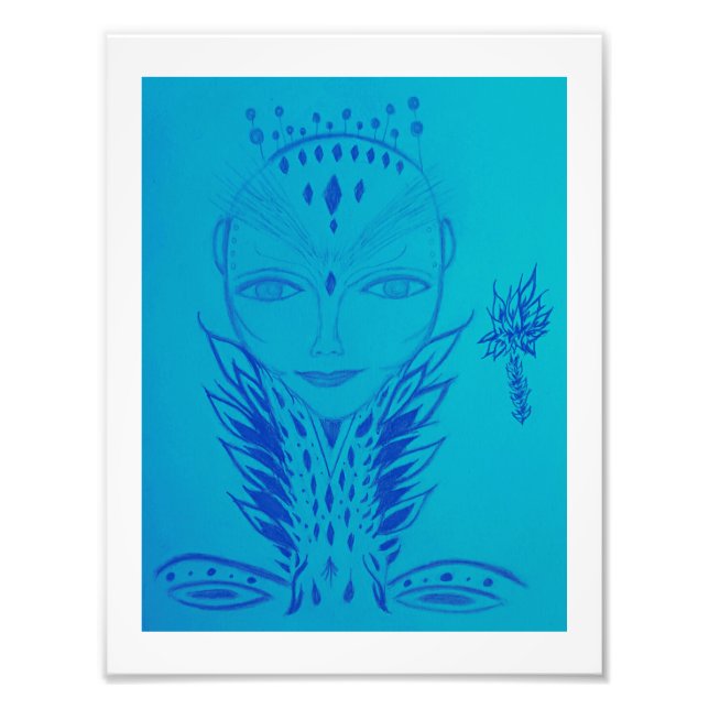 Lady Galactic Being Photo Print (Front)