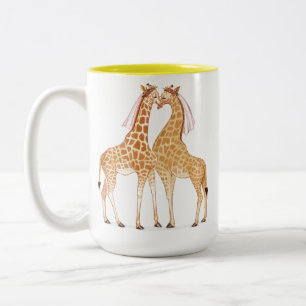 Lady Giraffe Love Mug