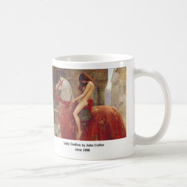 Lady Godiva, by John Collier Coffee Mug (Right)