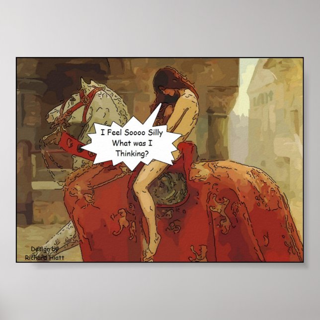 Lady Godiva Cartoon poster (Front)