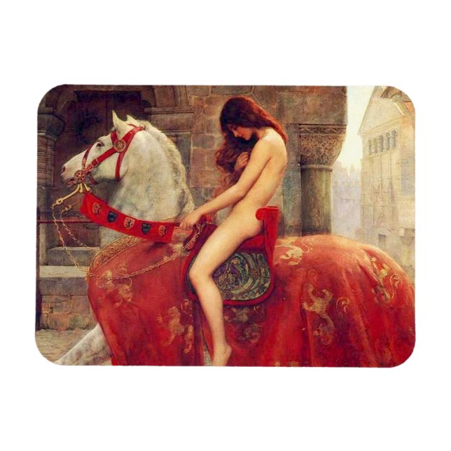 Lady Godiva Magnet (Horizontal)