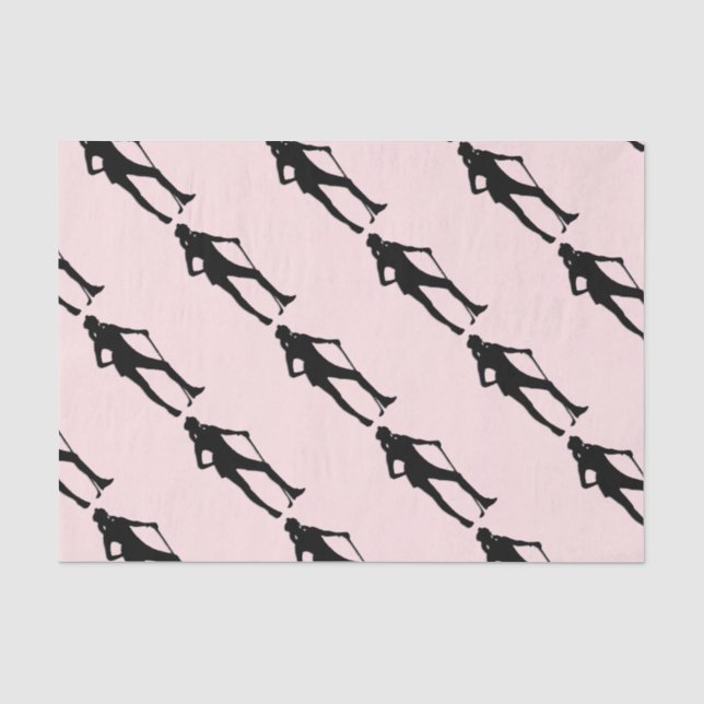 Lady Golf Pink Sport Tissue Paper (Front)