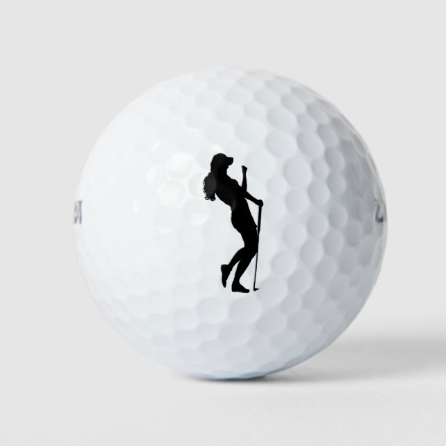 Lady Golf Sports Design Balls (Front)