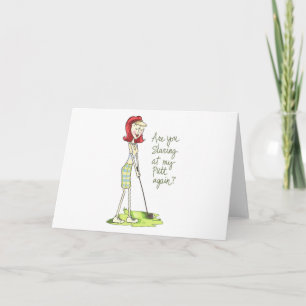 Lady Golfer Card