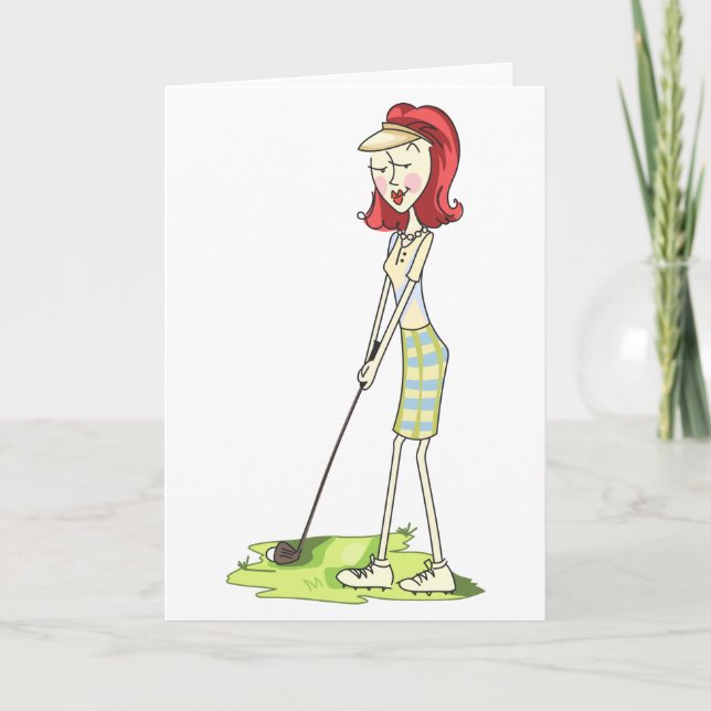 Lady Golfer Card (Front)