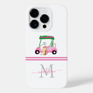 Lady Golfer Personalised Monogram Name  Case-Mate iPhone 14 Pro Case