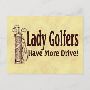 Lady Golfers Postcard