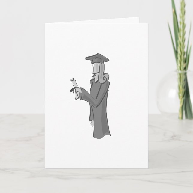 Lady Graduating Card (Front)