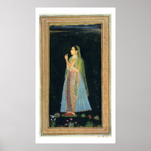 Lady holding a blossom, from the Small Clive Album Poster