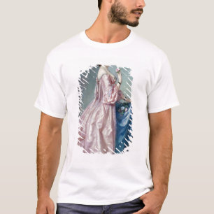Lady holding Flowers in her Petticoat T-Shirt