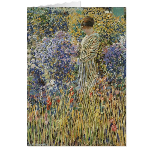 Lady in a Garden by Frederick Frieseke, Fine Art (Front)