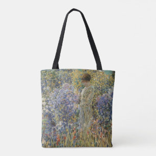 Lady in a Garden by Frederick Frieseke, Fine Art Tote Bag