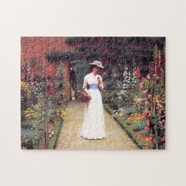Lady in a Garden Puzzle (Horizontal)