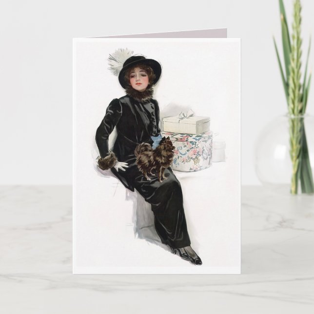 Lady in Black Card (Front)
