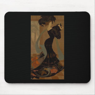 Lady in Black Mouse Pad