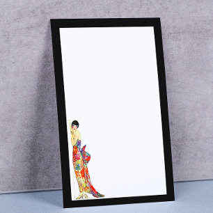 Lady in Formal Gown Stationery