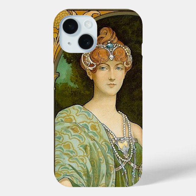 Lady in Green Case-Mate iPhone Case (Back)