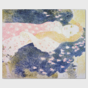 Lady in Pink Dress, Maurice Denis Wrapping Paper