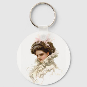 Lady in Profile Key Ring