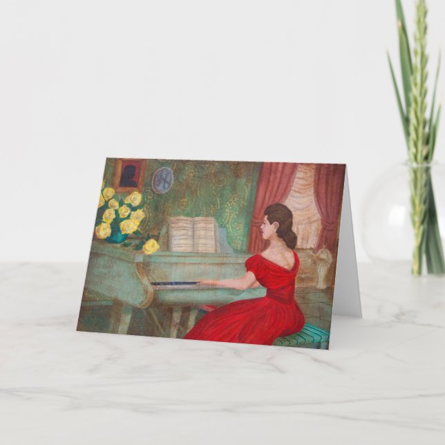 Lady in Red Card (Front)