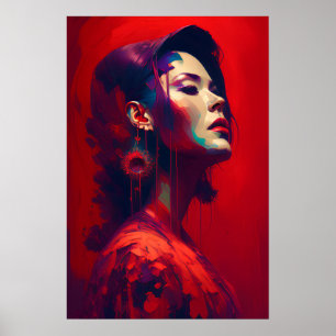 Lady In Red Poster