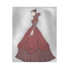 Lady In Red Poster bigger Postcard Playing Cards N