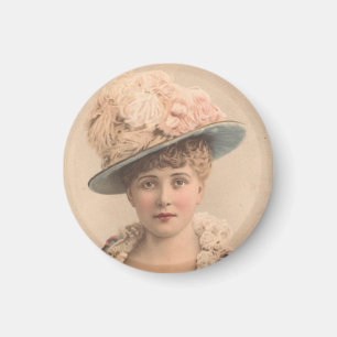 Lady in the Feather Hat Magnet