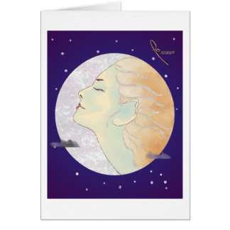 lady in the moon