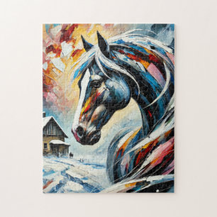 Lady in the Snow 250 Piece Puzzle