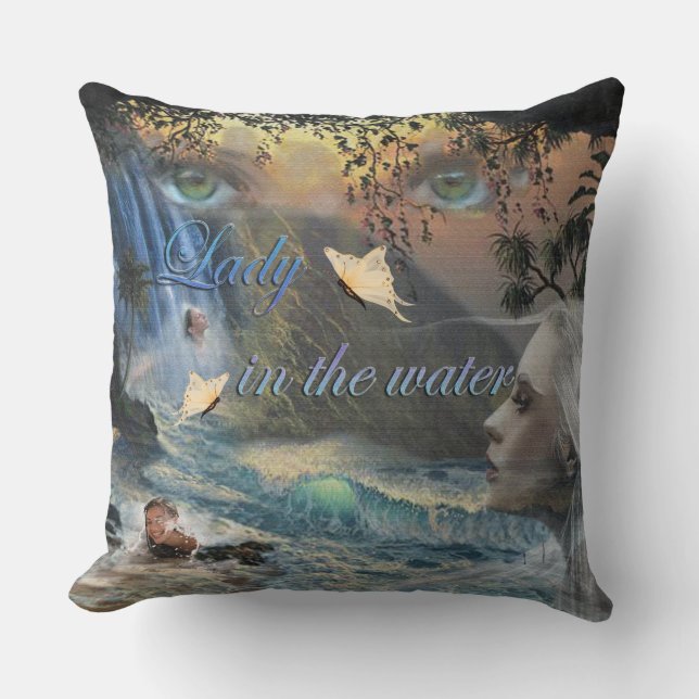 Lady in the Water Cushion (Front)