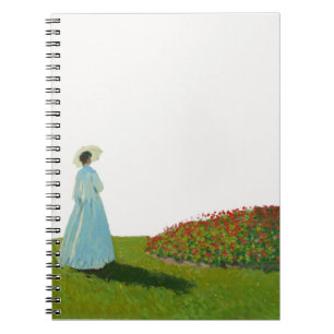 Lady in White Dress Garden Notebook
