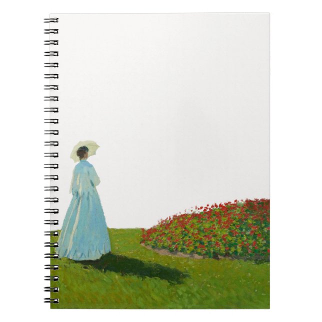 Lady in White Dress Garden Notebook (Front)