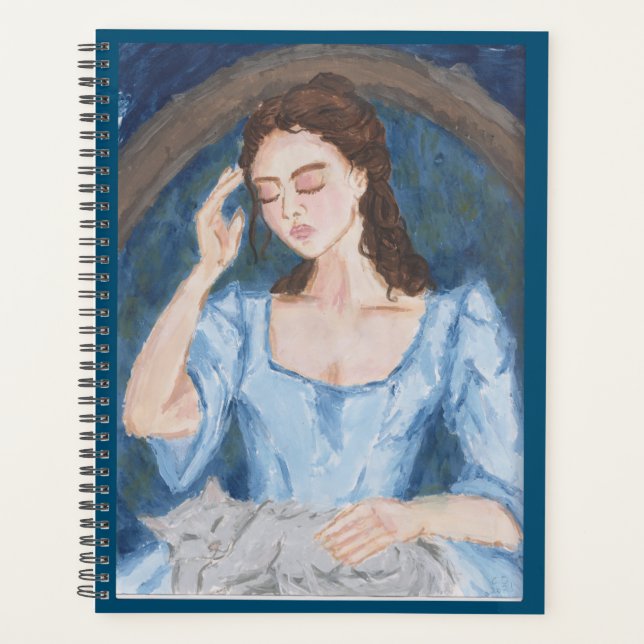 Lady Jane and MoggyGrey Notebook Planner (Front)