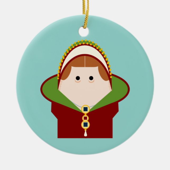 Lady Jane Grey Ceramic Ornament (Front)